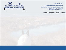 Tablet Screenshot of lambertvillevet.com